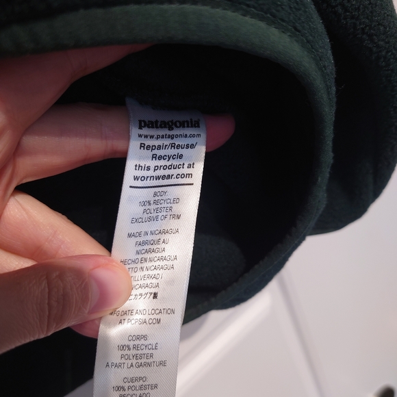 NWOT Patagonia Men's Synchilla Snap-T Northern Green - Picture 7 of 7